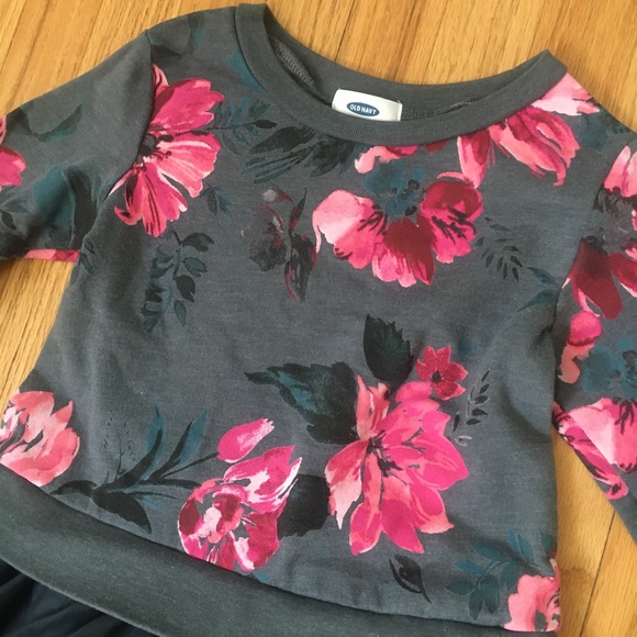 Gray Floral Tulle Dress - Picture 4 of 11